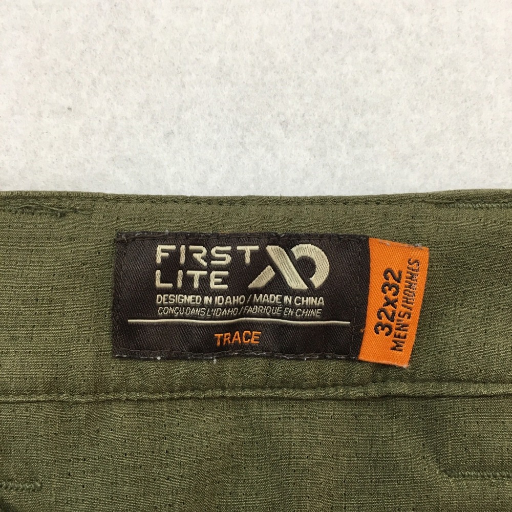 First Lite Trace Mens 32x32 Olive Green Hunting Outdoor Cargo Pants Lightweight - Picture 4 of 10